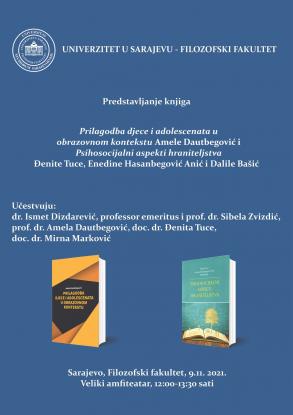 Predstavljanje knjiga "Prilagodba djece i adolescenata u obrazovnom kontekstu" i "Psihosocijalni aspekti hraniteljstva"
