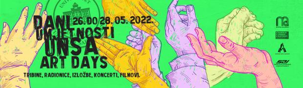 projekciju filmova studenata Akademije scenskih umjetnosti UNSA u sklopu festivala “Dani umjetnosti UNSA”