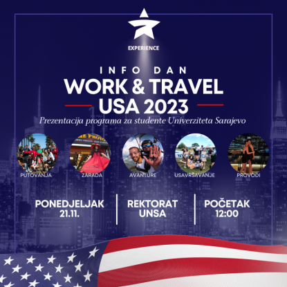 Info dan: WORK & TRAVEL USA program za studente