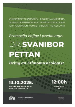 Promocija knjige "Being An Ethnomusicologist" prof. dr. Svanibora Pettana