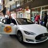Demonstracijske vožnje električnim automobilom Tesla Model S