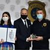Zahvalnica Policijskog komesara Uprave policije MUP-a KS profesorici Fakulteta za kriminalistiku, kriminologiju i sigurnosne studije UNSA