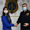 Zahvalnica Policijskog komesara Uprave policije MUP-a KS profesorici Fakulteta za kriminalistiku, kriminologiju i sigurnosne studije UNSA