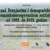 Naučni skup "Genocid nad Bošnjacima i demografske promjene u bosanskohercegovačkom entitetu RS od 1992. do 2022. godine"
