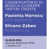 Profesori Paoletta Marrocu i Silvano Zabeo sa Conservatorio di Musica "Giuseppe Tartini" iz Trsta na MAS UNSA