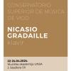 Profesor Nicasio Gradaille sa Conservatorio Superior de Música de Vigo na Muzičkoj akademiji UNSA 